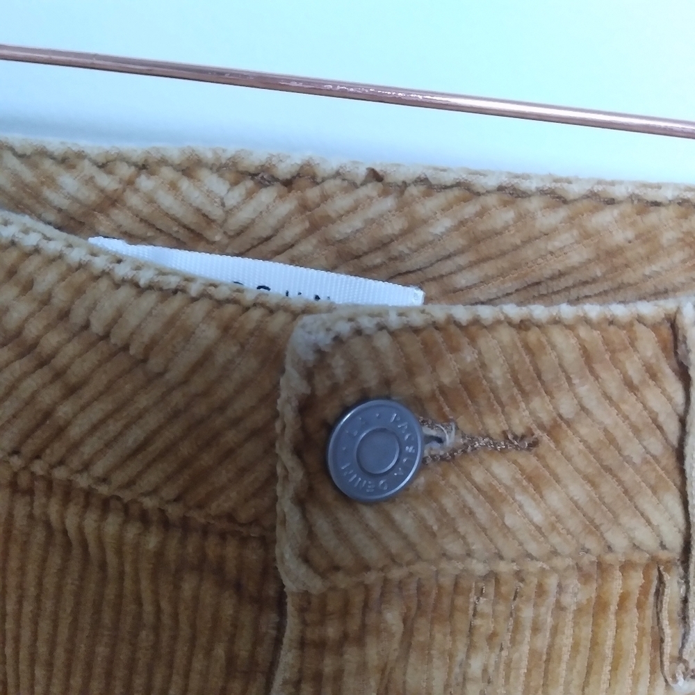 PacSun Mustard Yellow Corduroy Mom Jean High Waist Pants Size 26 - Picture 6 of 10